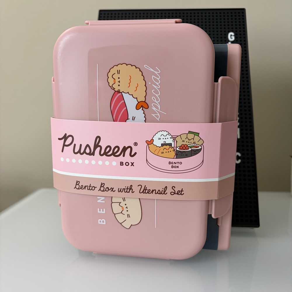 *SOLD* Pusheen The Cat Bento Box Utensil Set Bento Subscription Box Exclusive